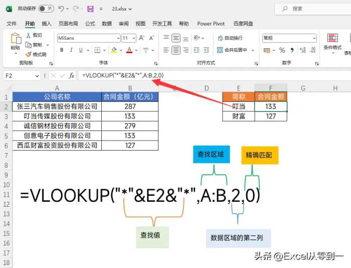 Excel根据关键字查找数据，我不会，同事用2个*号轻松搞定